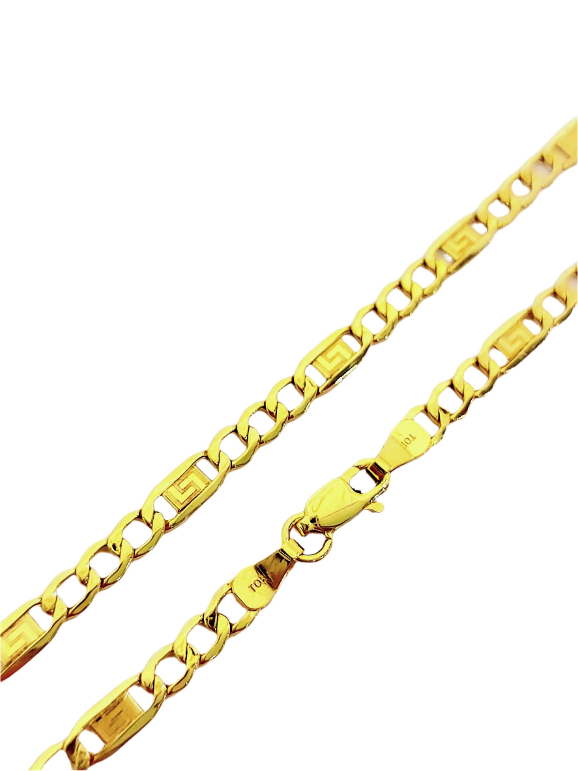 10k Figaro Gold Meander chain ~4.2mm