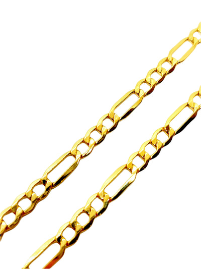 10k Gold Figaro chain ~5.5mm wide
