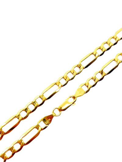 10k Gold Figaro chain ~5.5mm wide