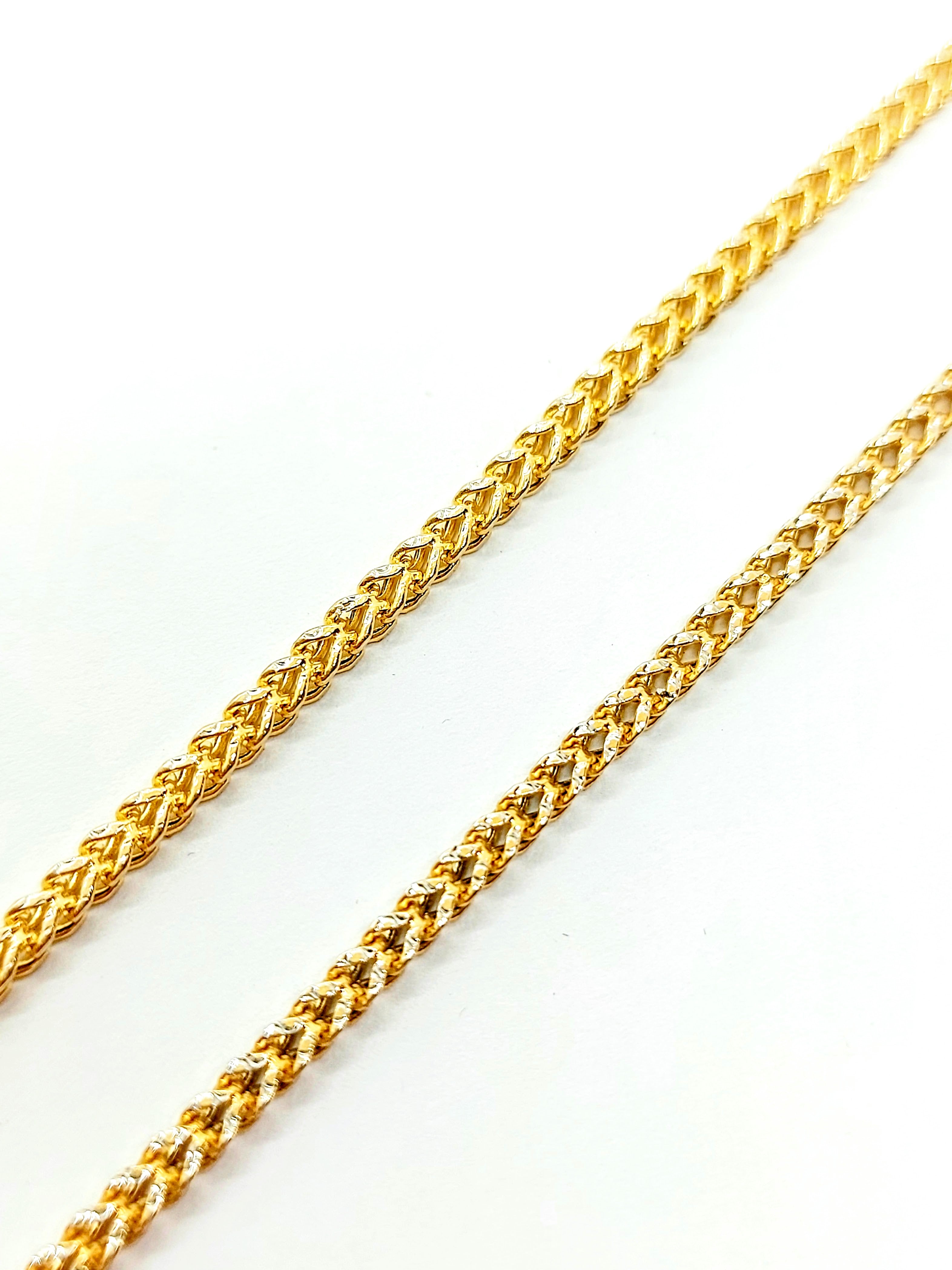10k Gold Franco chain Diamond cut ~2.3mm