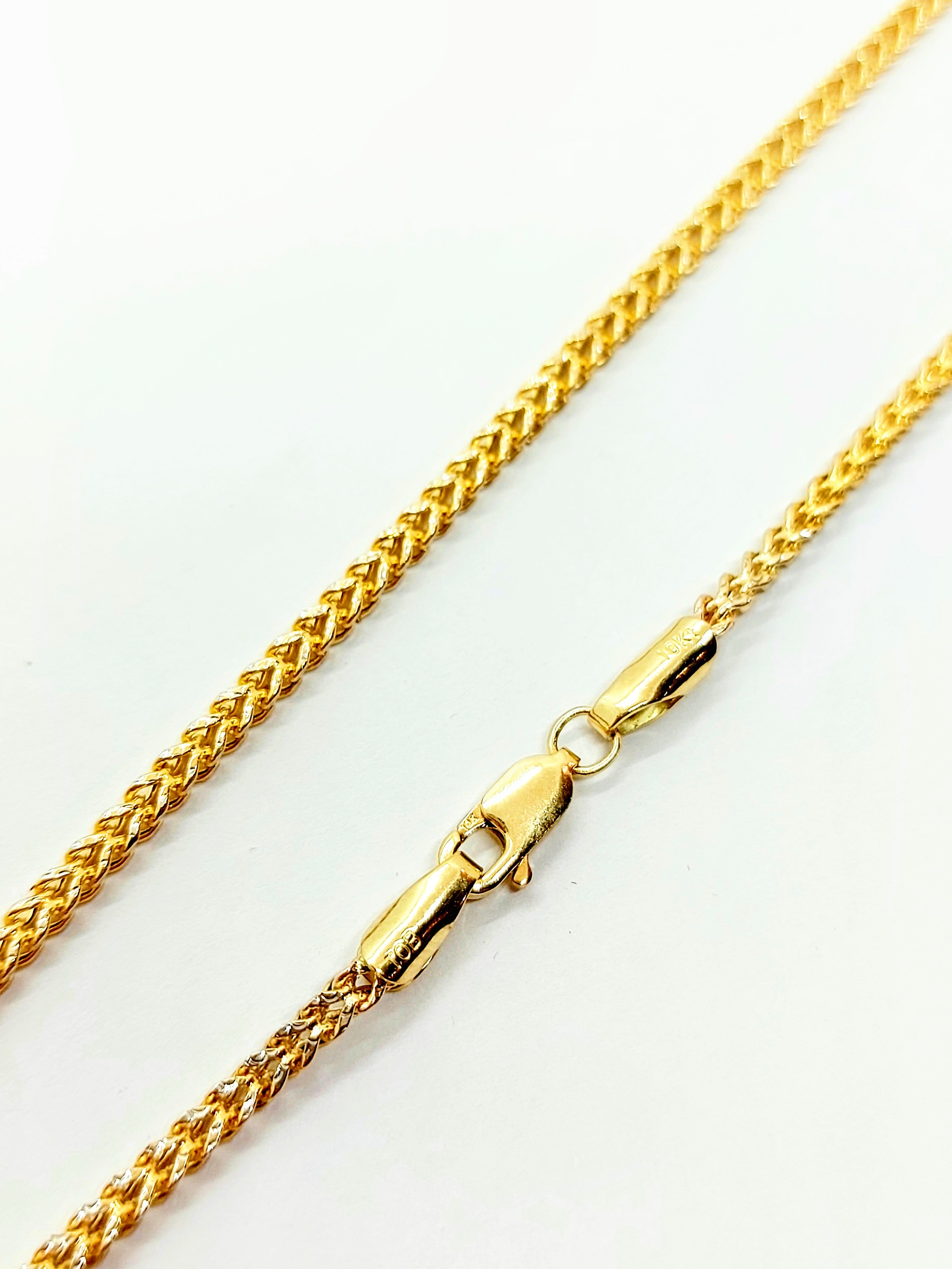10k Gold Franco chain Diamond cut ~2.3mm