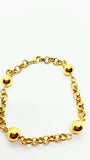 Bracelet en or 10 carats avec billes