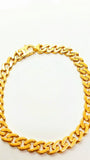 Bracelet en or 10 carats, maille gourmette creuse