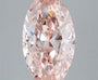 3.00ct Oval Lab Grown Diamond (Colour Fancy Vivid Pink, Clarity VS2, IGI Certified)