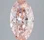 3.00ct Oval Lab Grown Diamond (Colour Fancy Vivid Pink, Clarity VS2, IGI Certified)