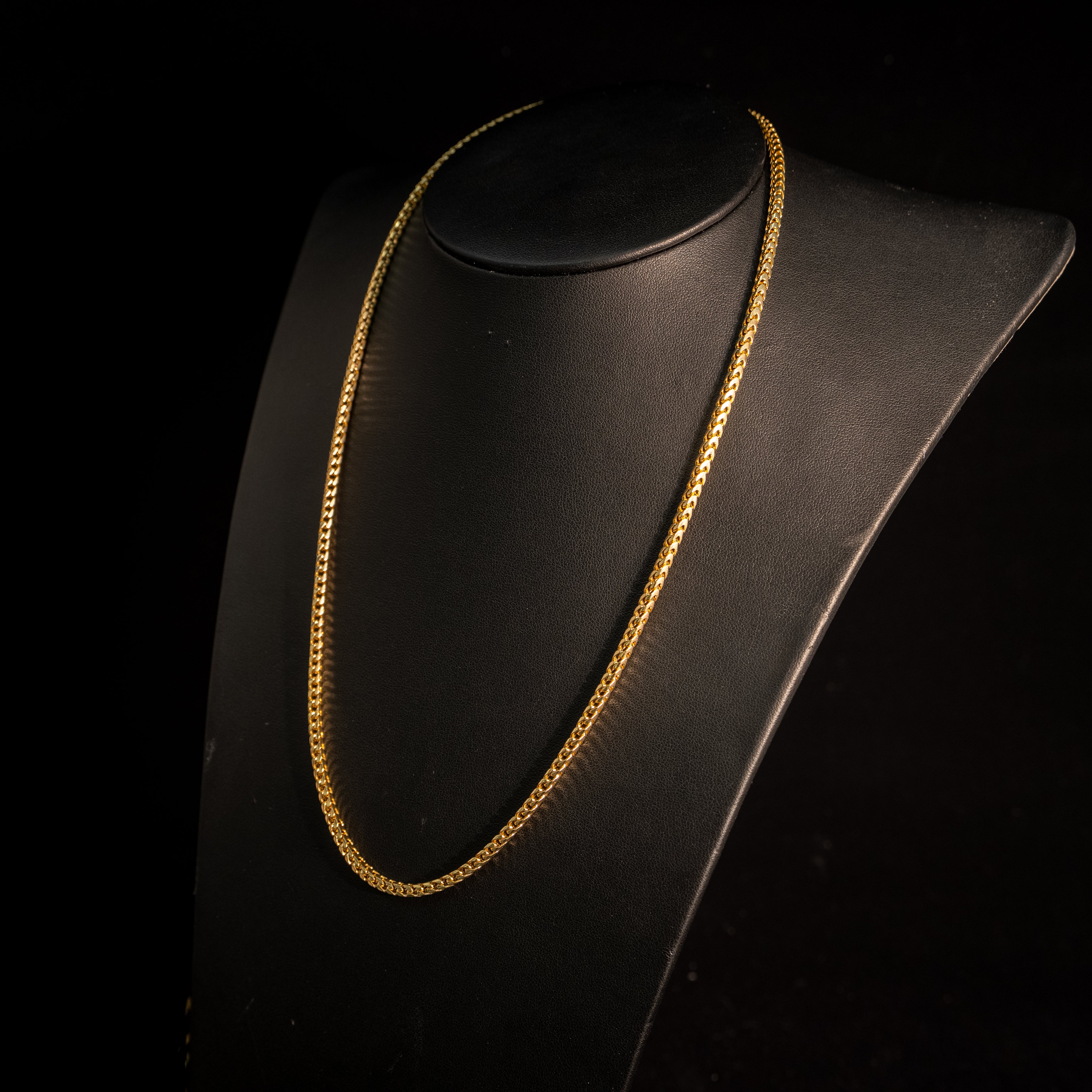 Solid gold tight Franco chain 3mm