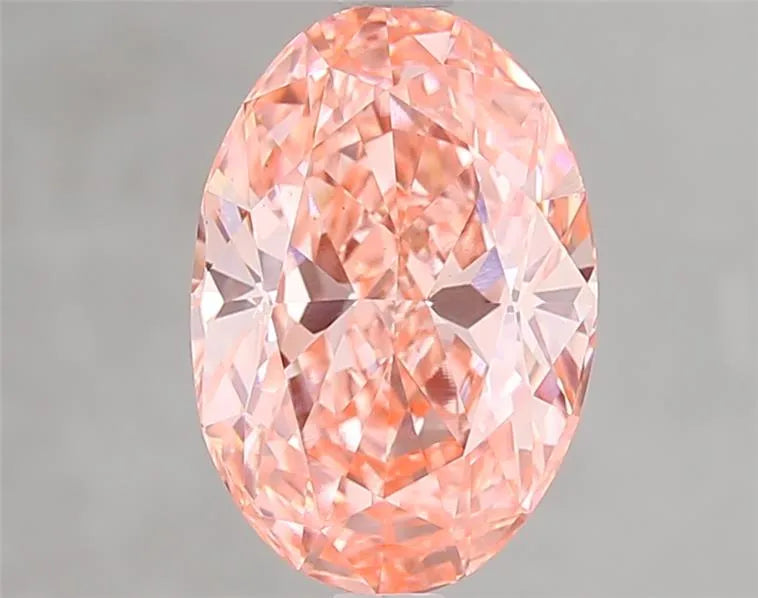 3.09ct Oval Lab Grown Diamond (Colour Fancy Vivid Pink, Clarity VS1, IGI Certified)
