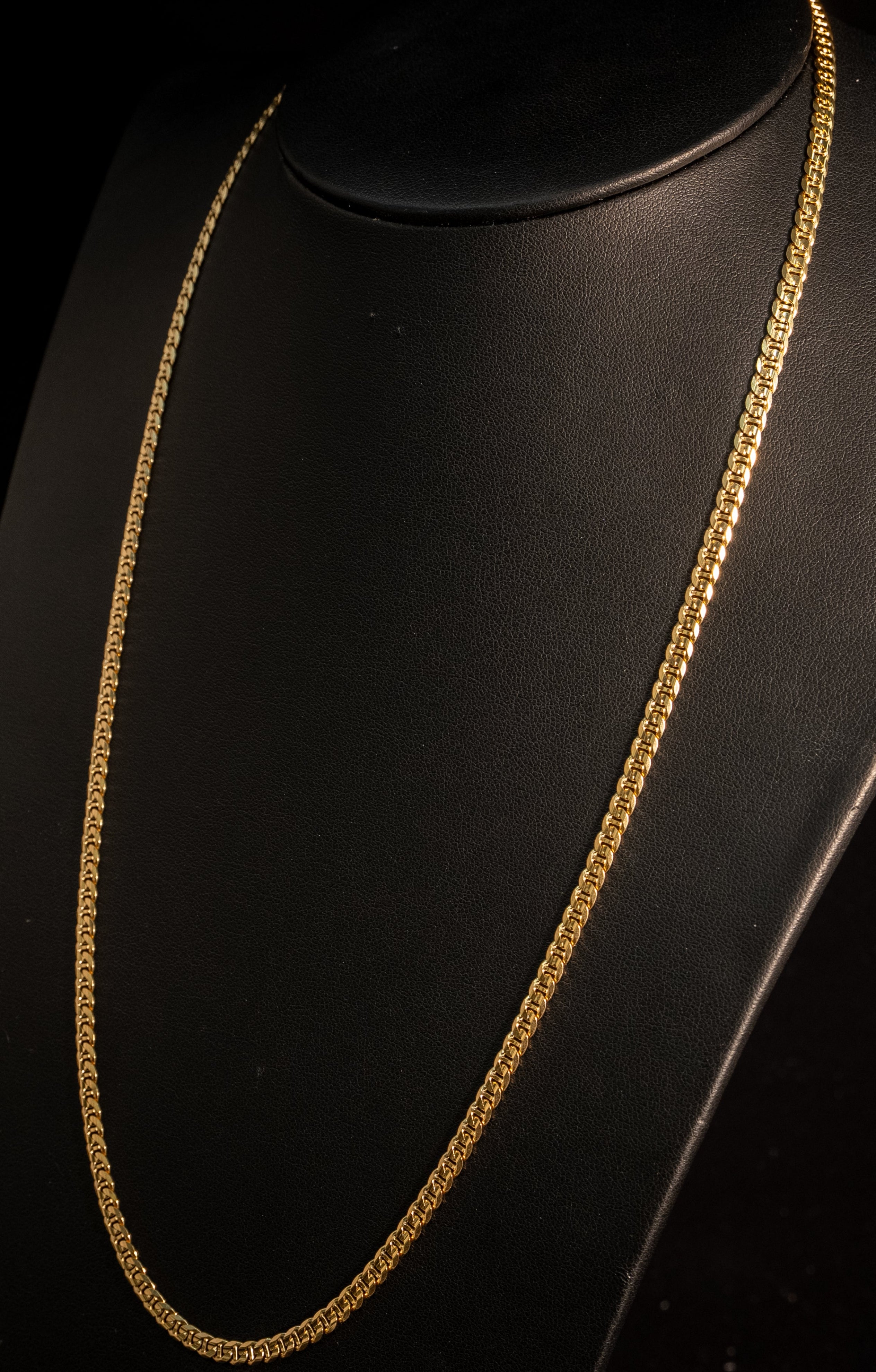 10k Gold Solid Mariner Chain 3.8mm