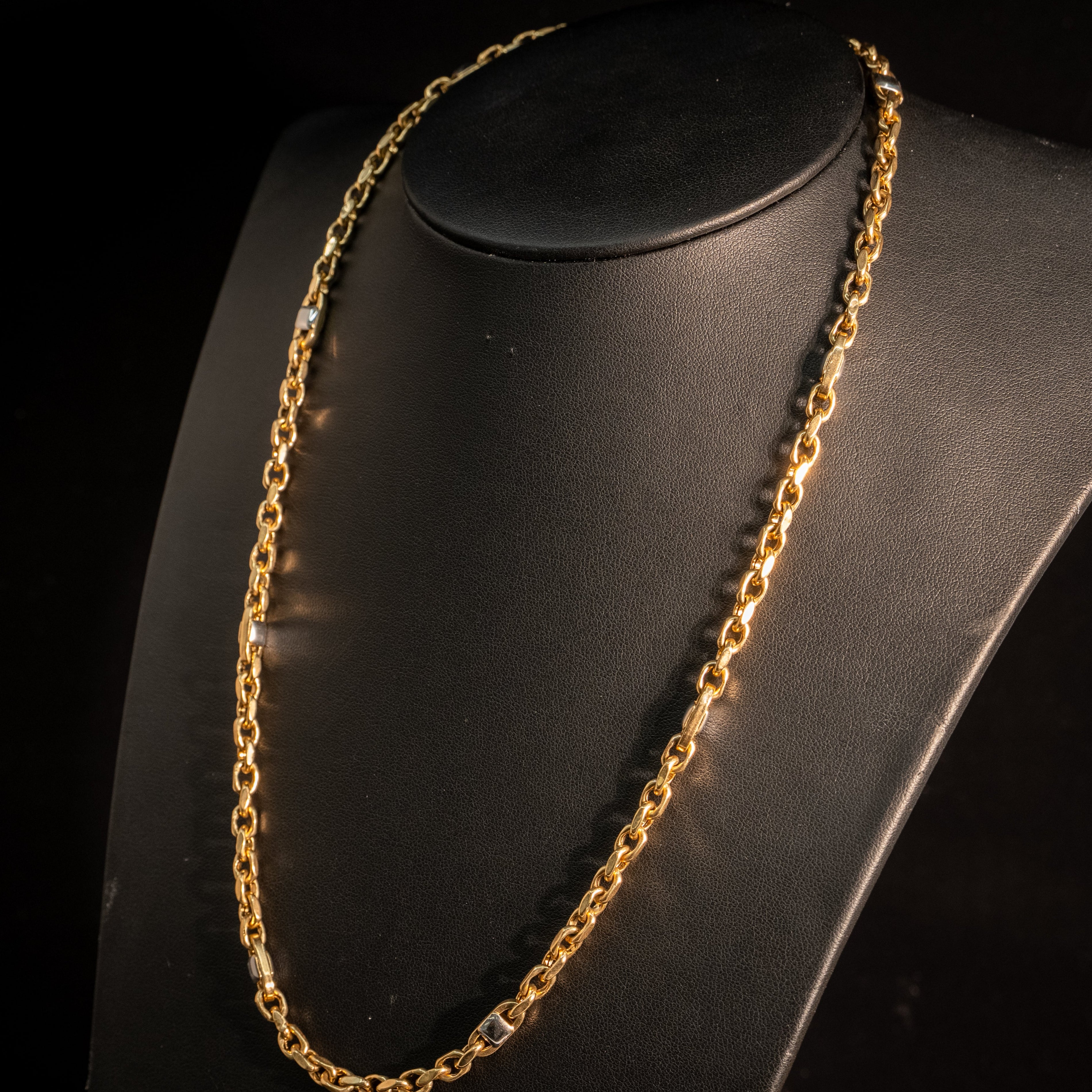 10k Gold Cable Chain 2 tone 4.8mm