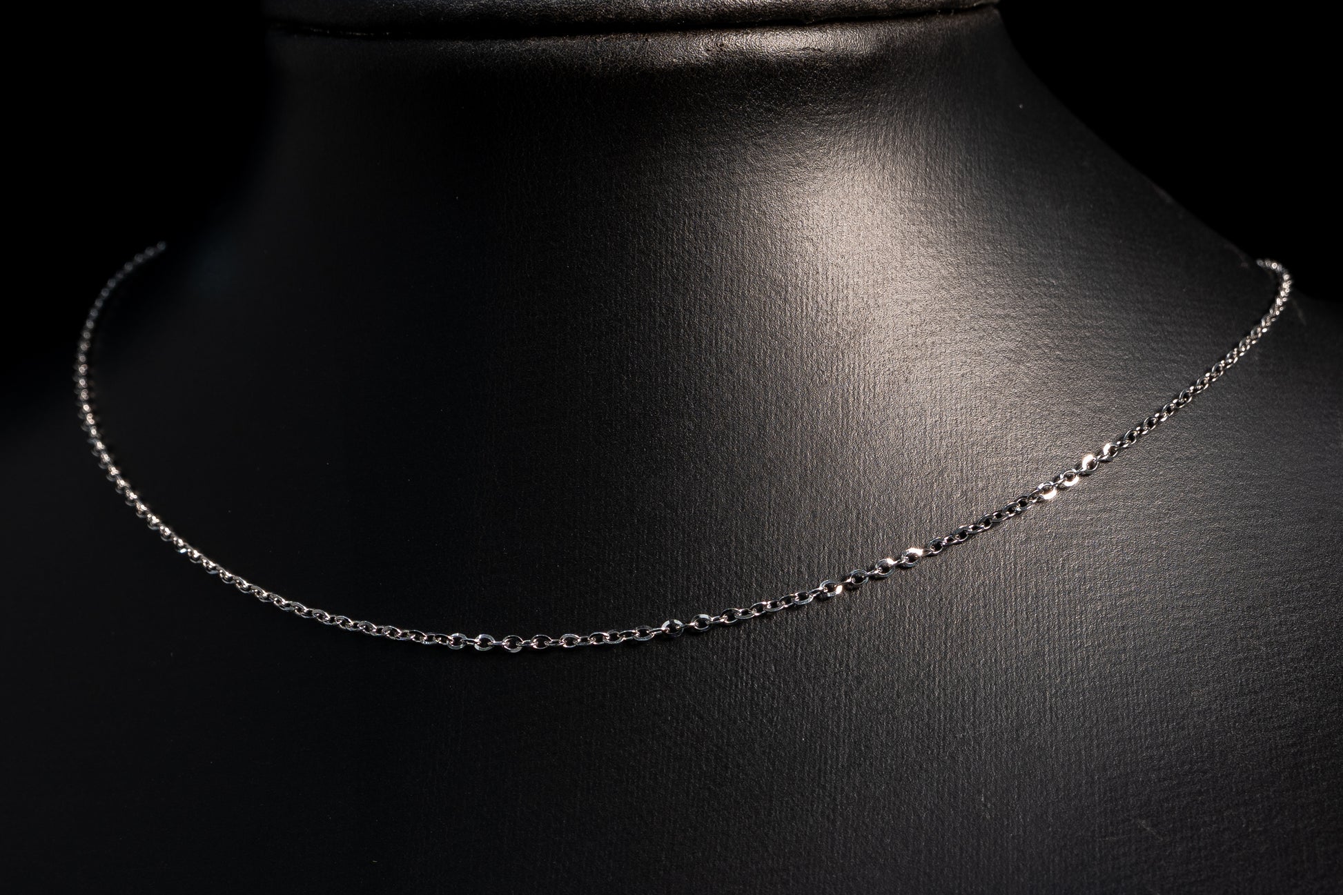 Chaîne Câble Massive Or Blanc 14k 1.7mm