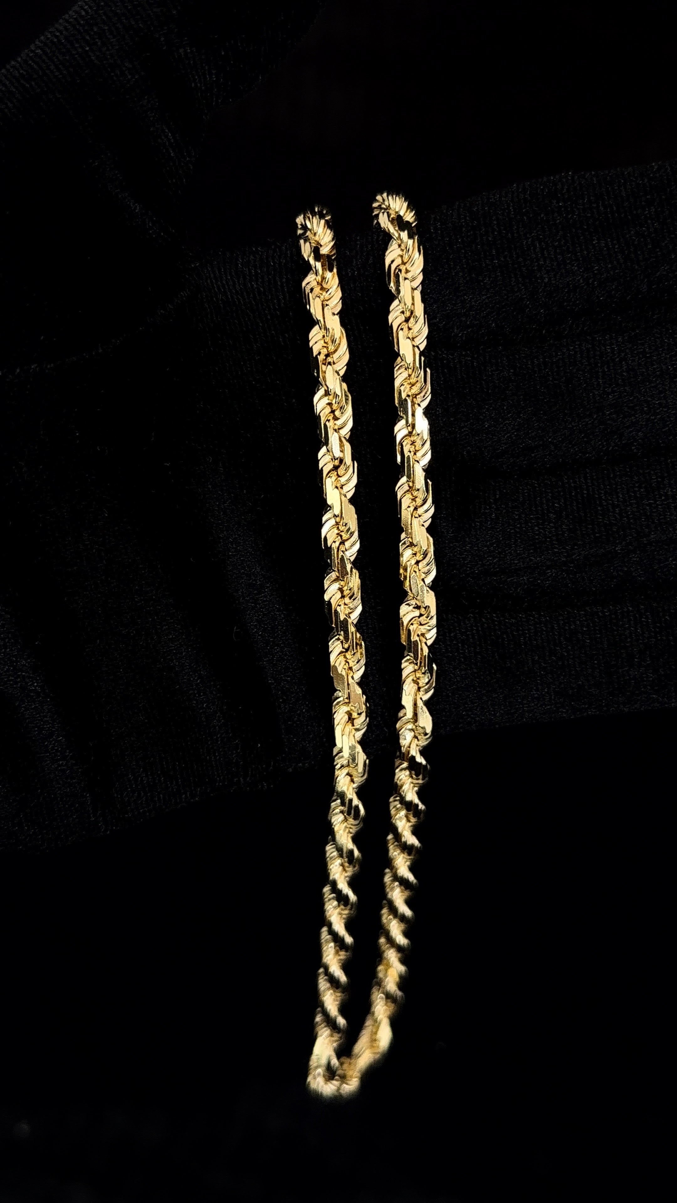 10k Gold Solid Rope Chain 6mm