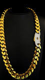 10k Gold Monaco Chain 17.5mm wide