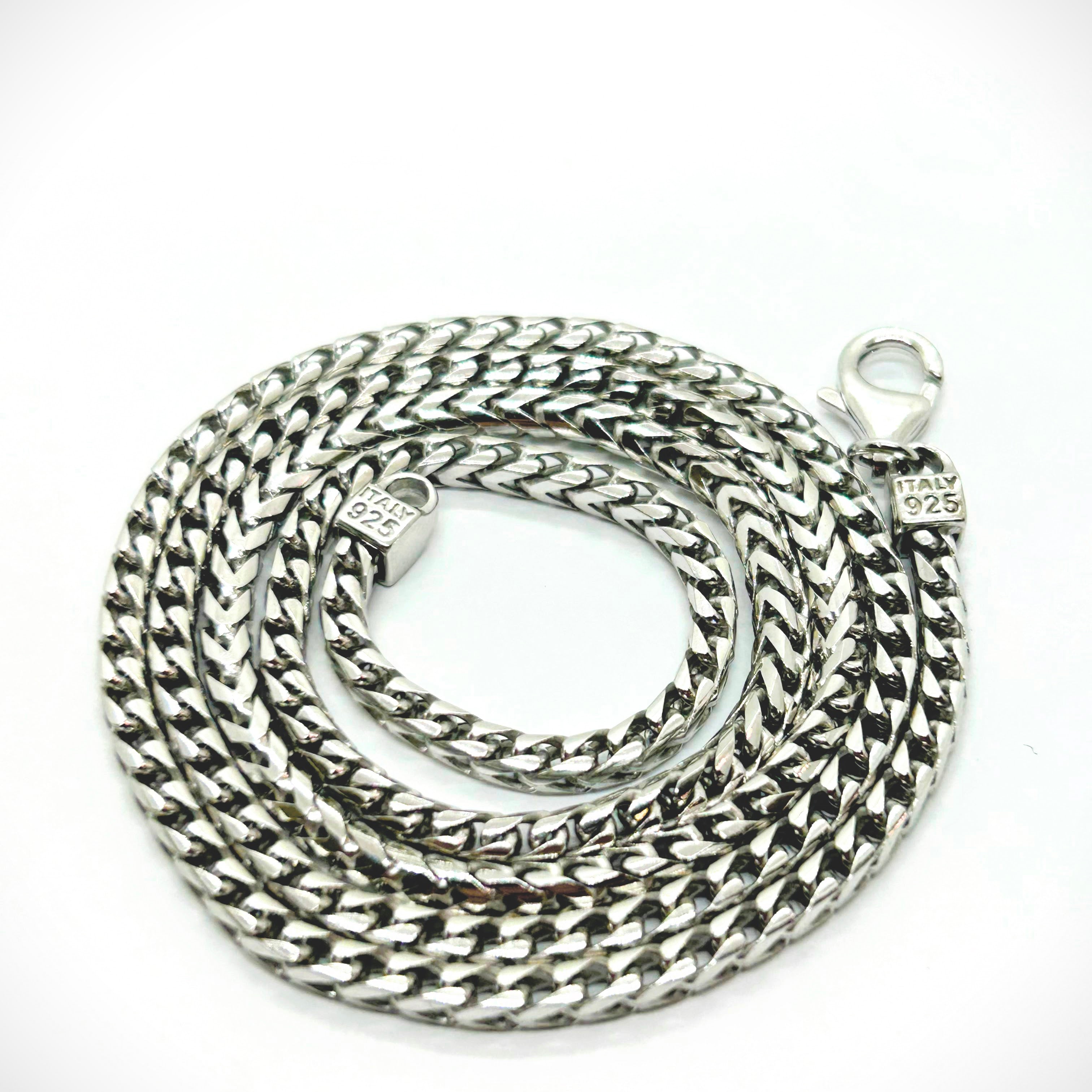 Chaîne maille Franco en argent 925 de 3,3 mm