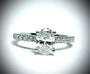 Bague de fiançailles 1ct en or blanc 18k avec diamant de laboratoire ovale