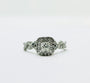 Bague de fiançailles en or blanc 14 carats avec diamants naturels de 1,25 ct
