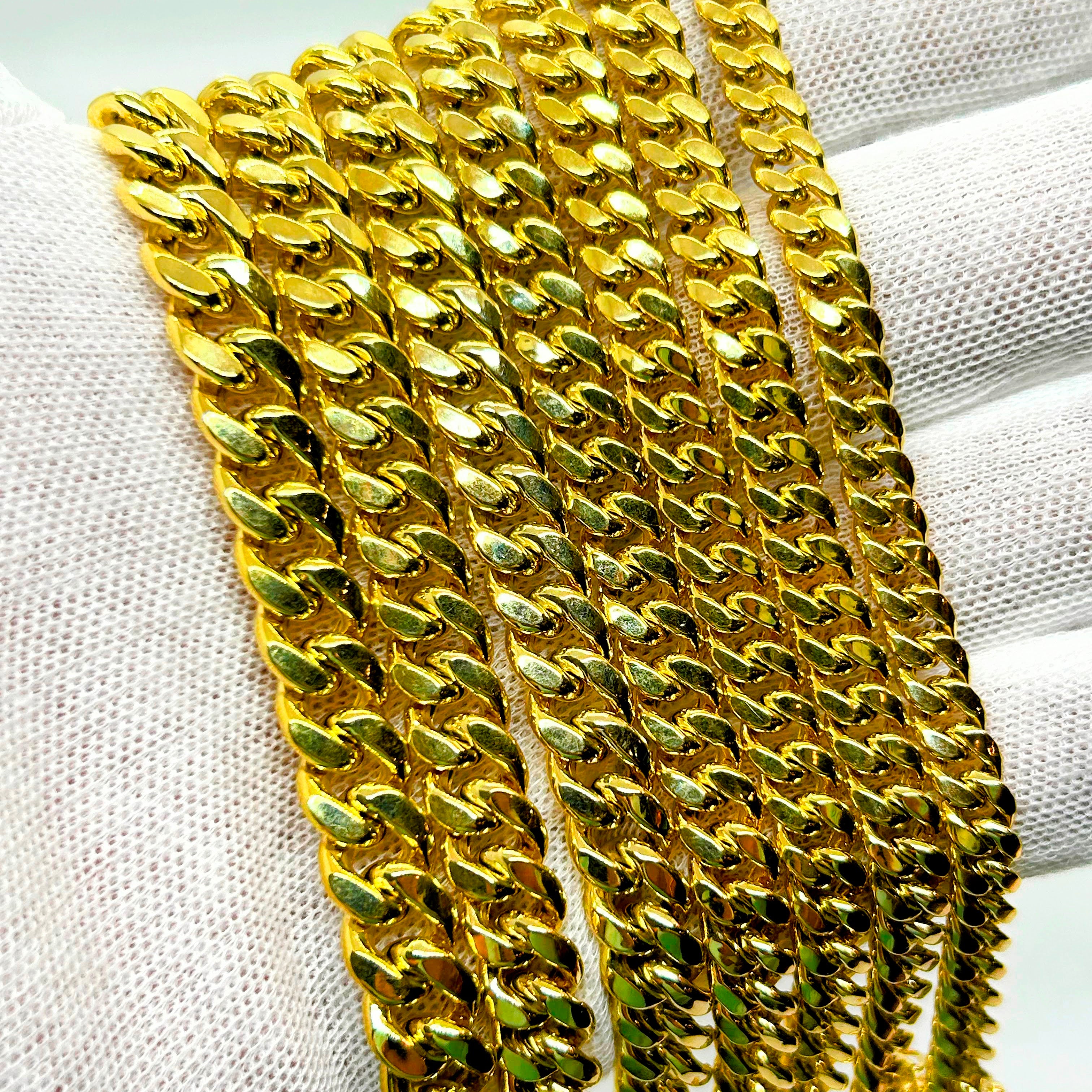 10k Gold Miami Cuban Bracelet, Real 10K Yellow Gold Miami Cuban Chain Bracelet, Men and Women Bracelet, 10k Gold Bracelet, 10k Gold Miami