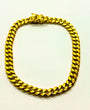 Bracelet cubain creux en or 10K, 6,3 mm de large