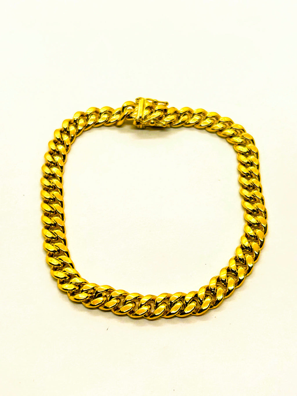 10k Gold Miami Cuban Bracelet, Real 10K Yellow Gold Miami Cuban Chain Bracelet, Men and Women Bracelet, 10k Gold Bracelet, 10k Gold Miami