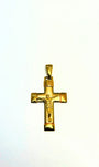 Pendentif croix en or 10K avec Jésus
