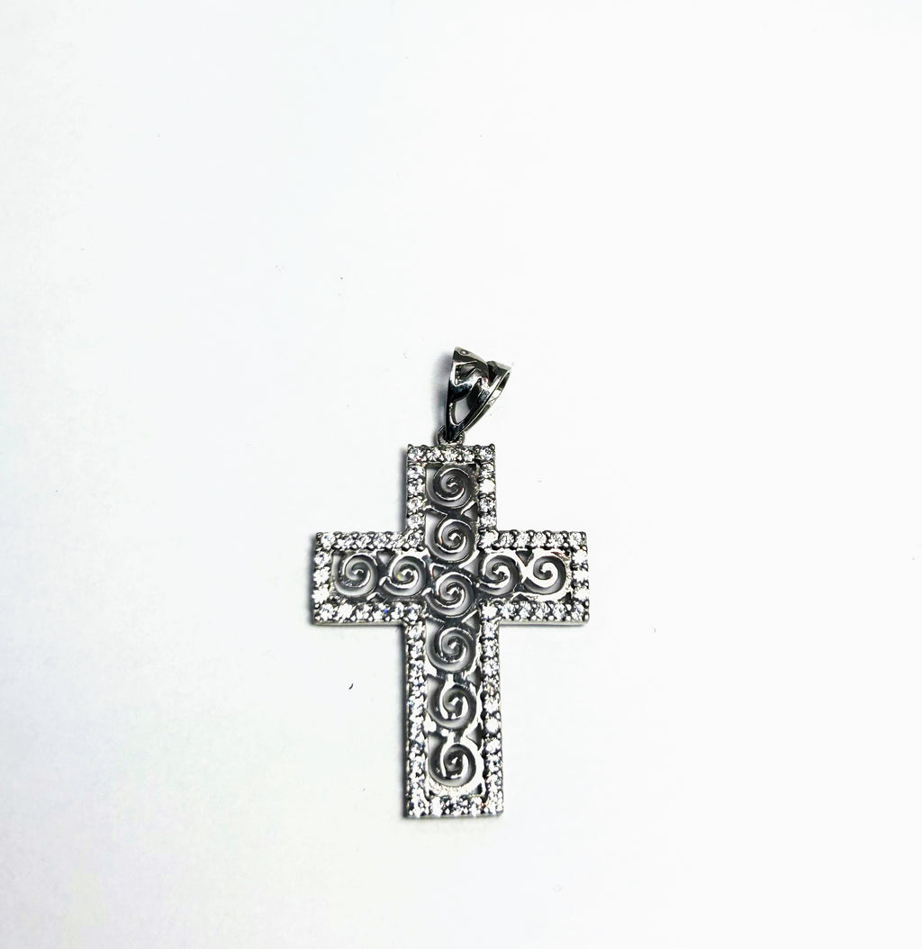 10k White gold with fancy design