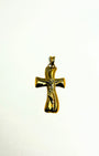 Croix fantaisie en or 10K
