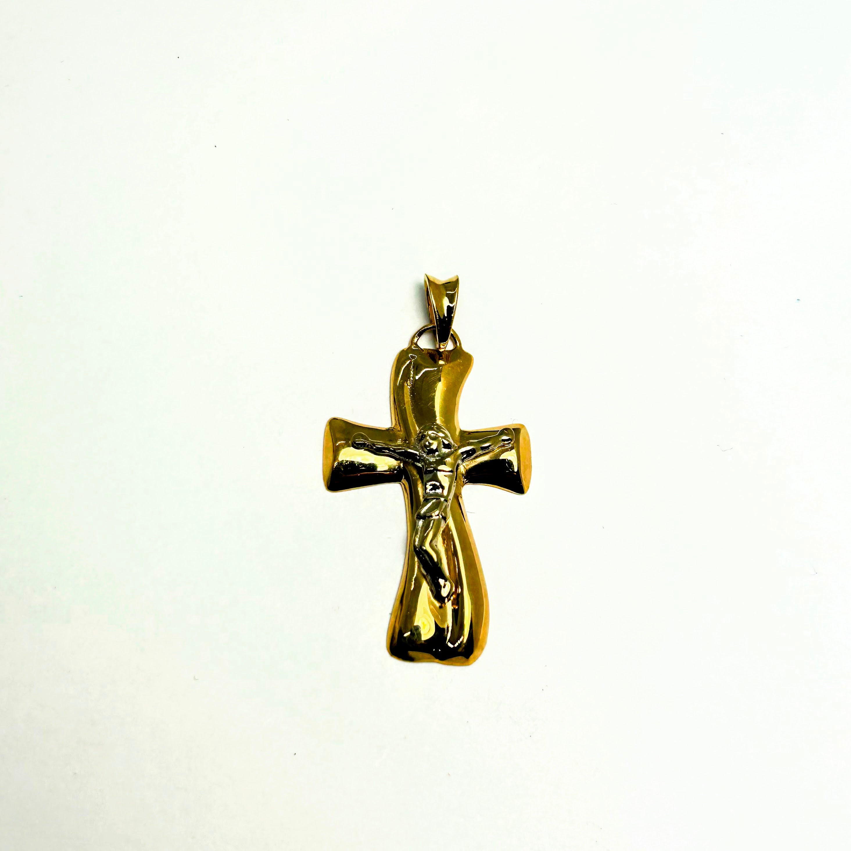 Croix fantaisie en or 10K