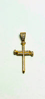 Pendentif croix en or 10K