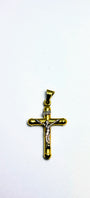 Pendentif croix en or 10K avec Jésus