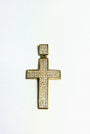 Pendentif croix en or 10K avec oxydes de zirconium