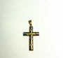 Pendentif Croix en or 10 carats avec couronnes d'épines