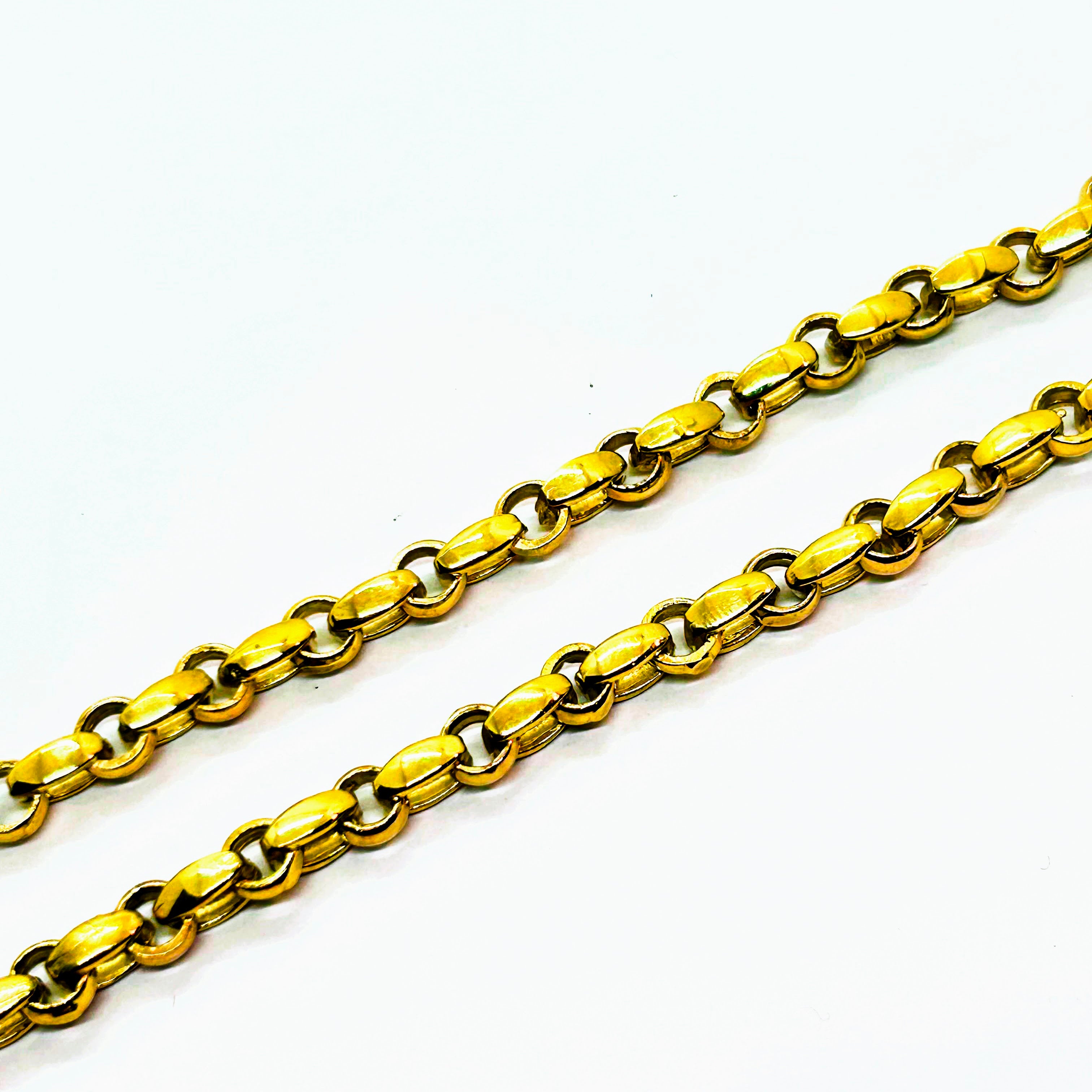 10k heavy Rolo gold chain