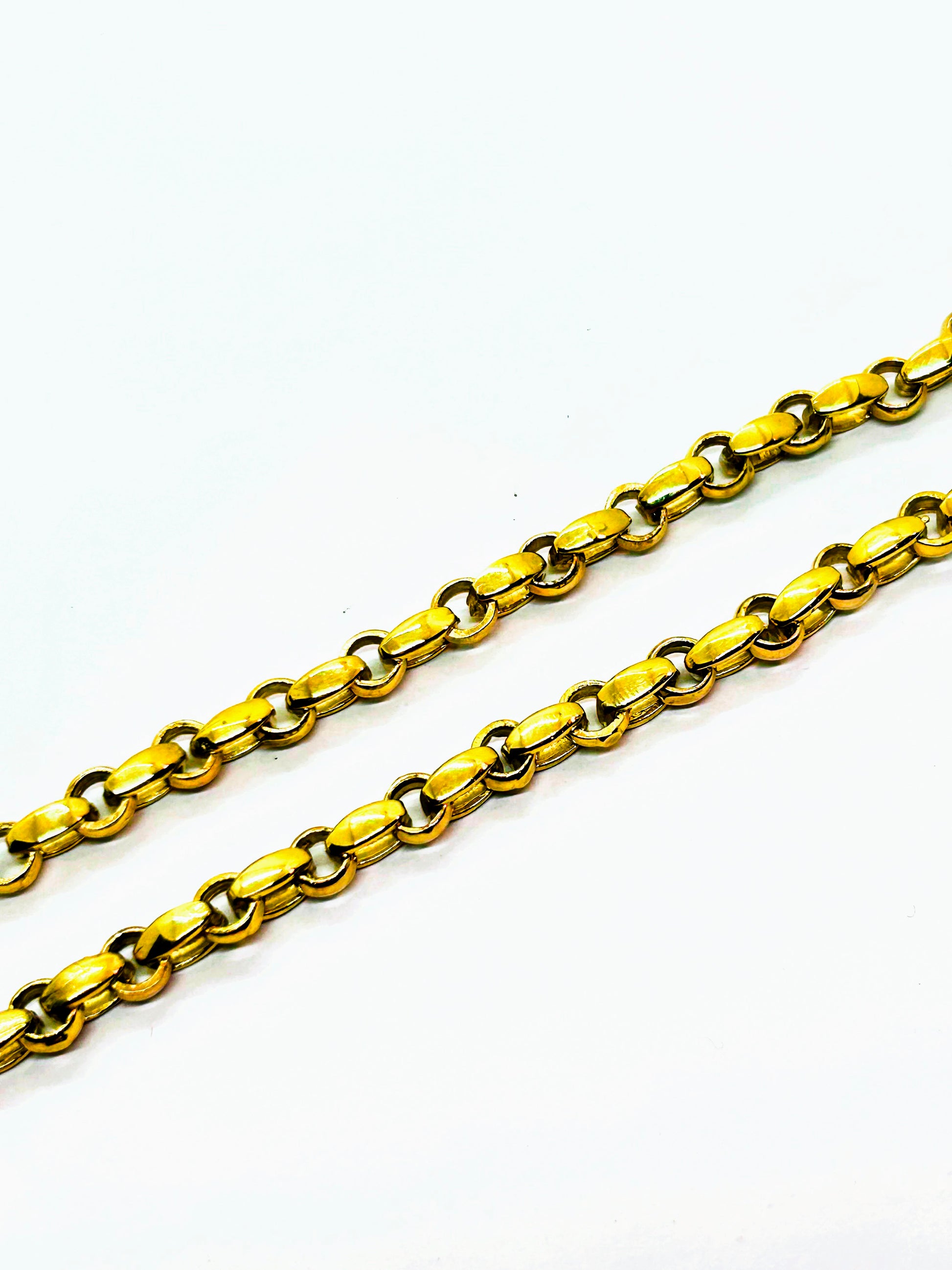 10k heavy Rolo gold chain