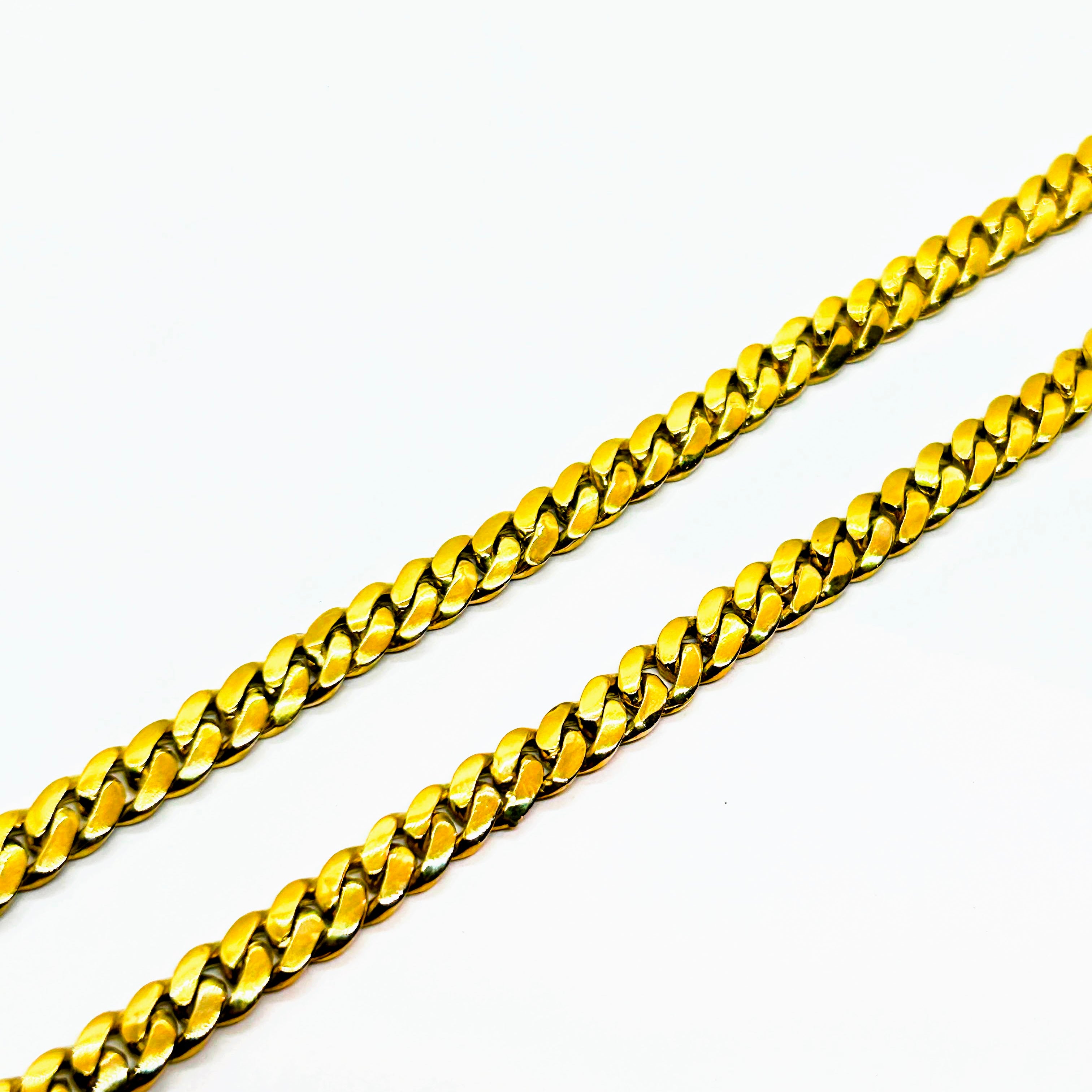 10k solid Cuban chain 6.5mm