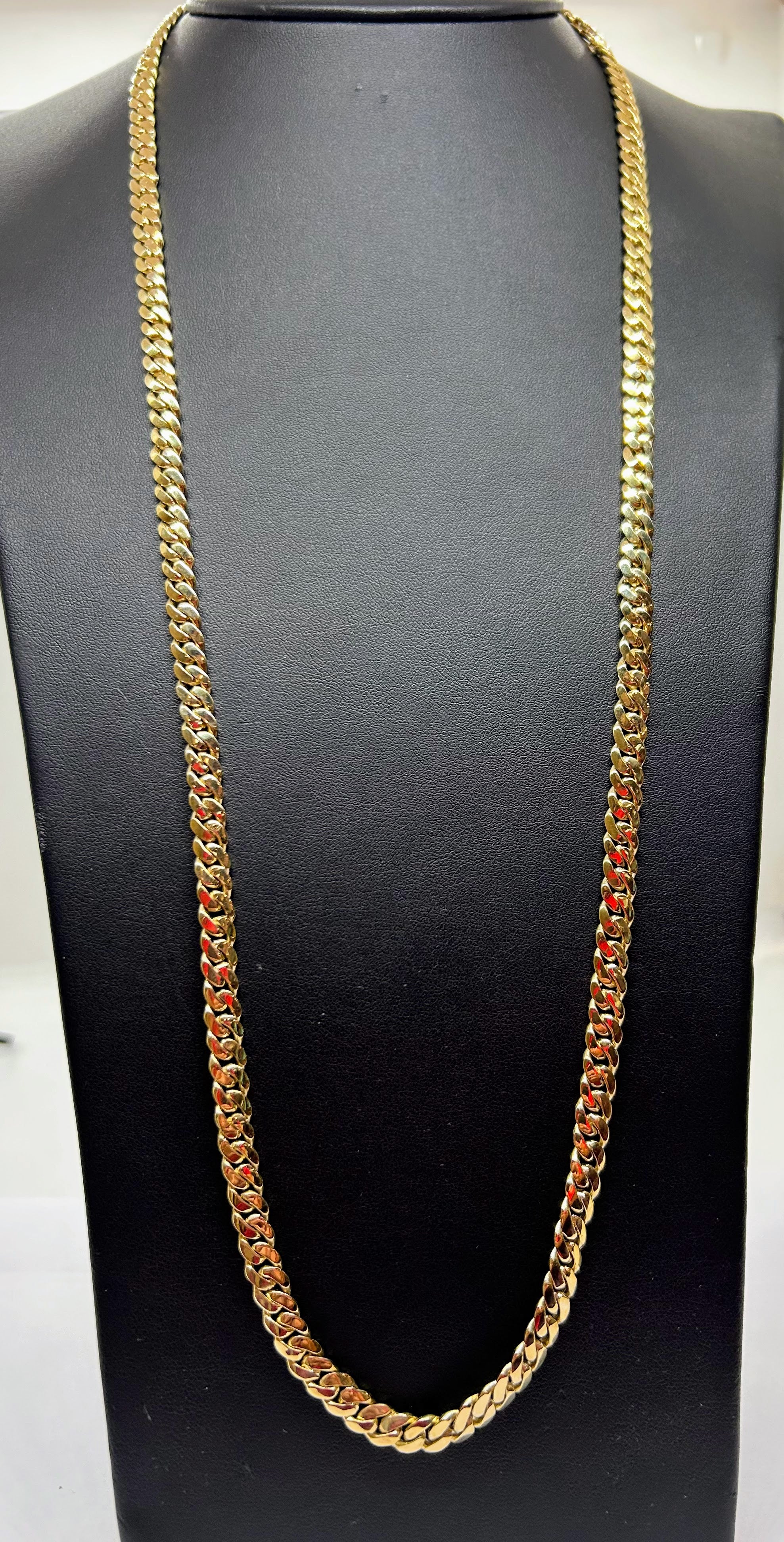 10k solid Cuban chain 6.5mm