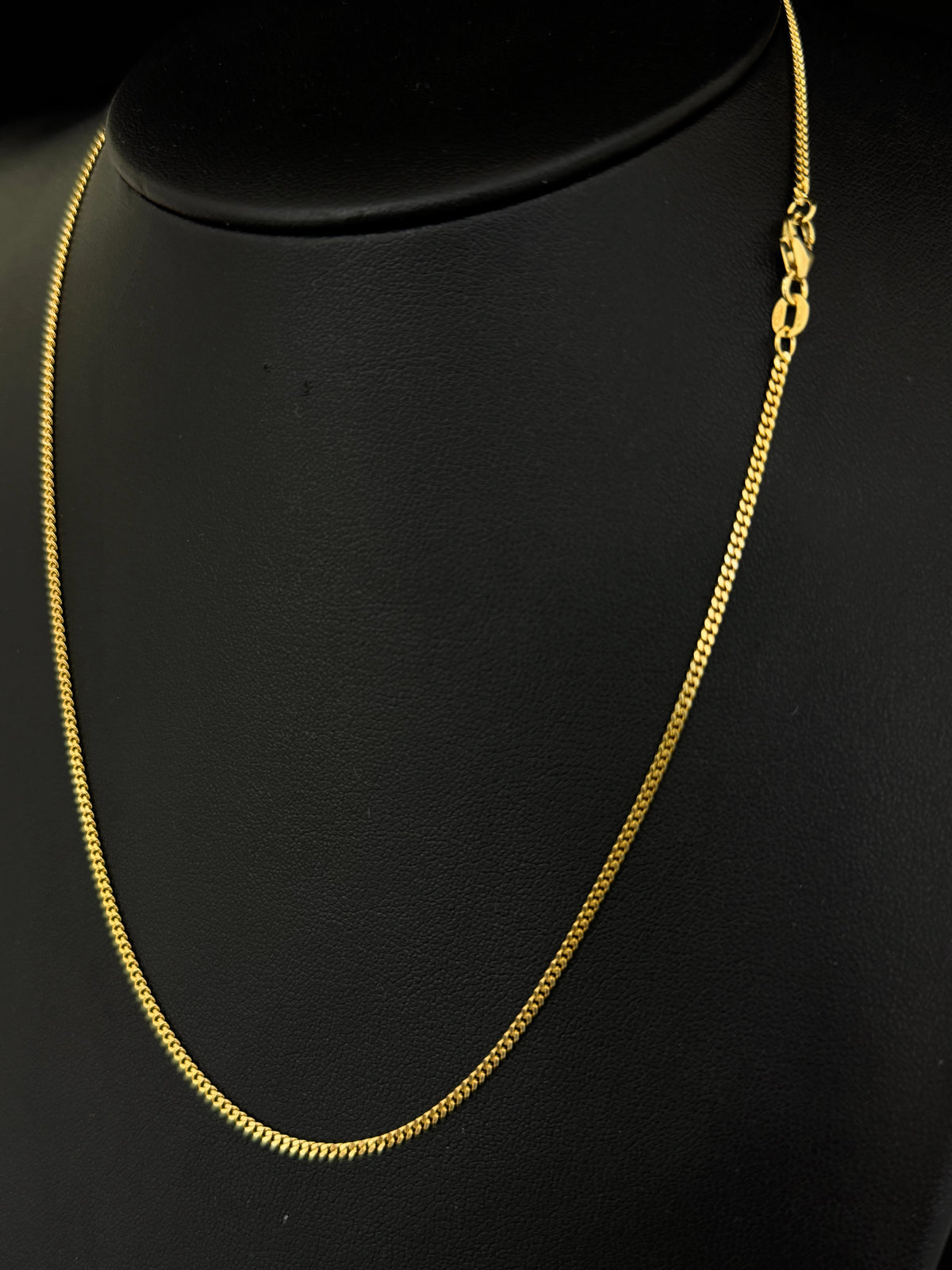 14k Solid Gold Tight Curb Chain 1.7mm