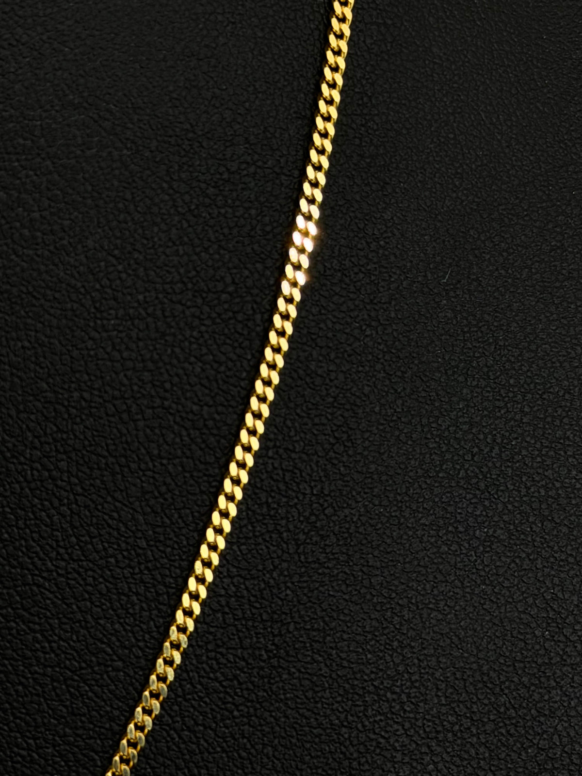 14k Solid Gold Tight Curb Chain 1.7mm