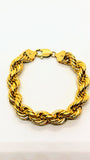 Bracelet corde or 10K 10 mm
