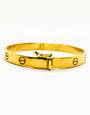Bracelet jonc fait main en or 10 carats