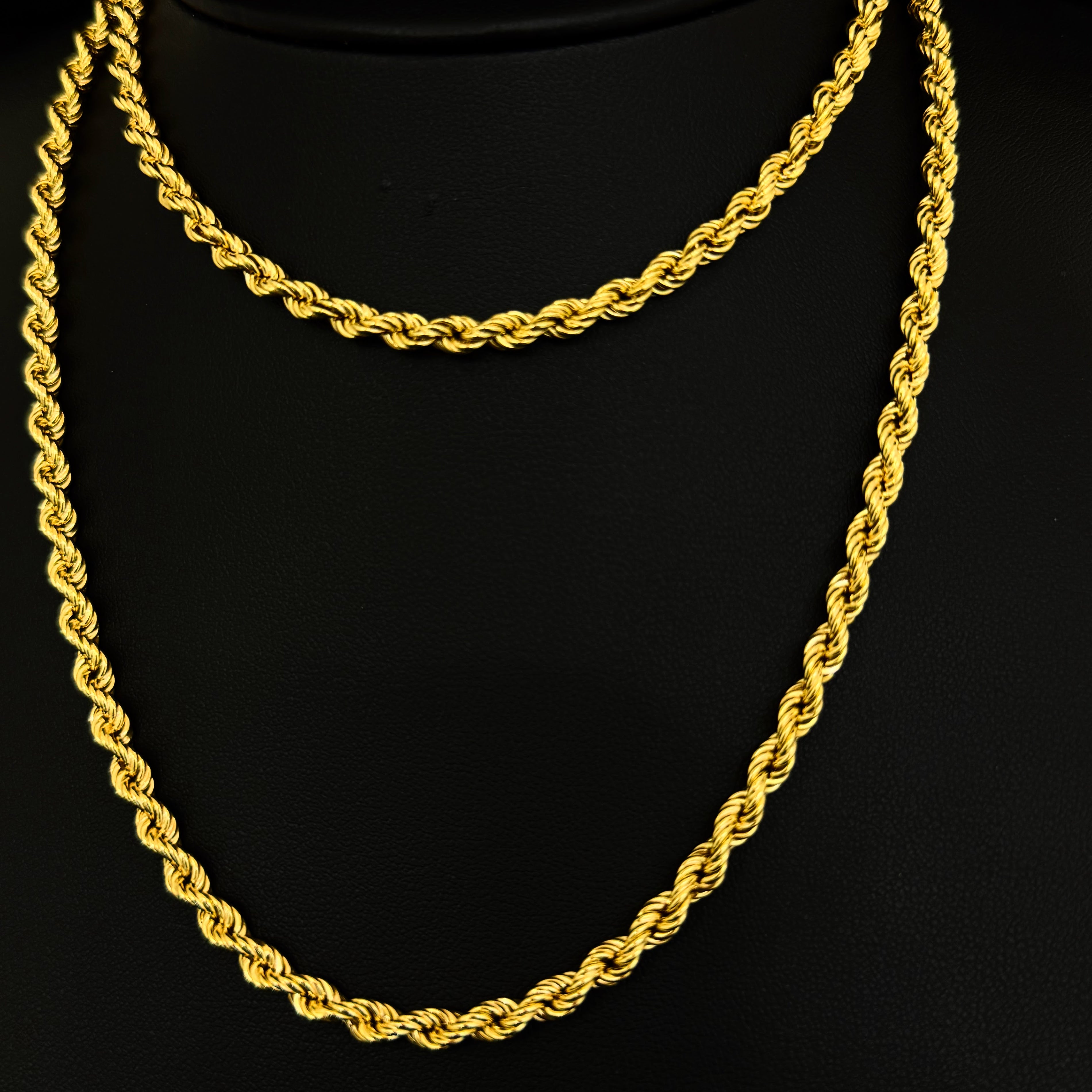 18k Gold Rope chain 4.3mm