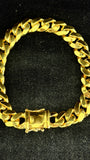 18k Gold Cuban Bracelet 10.5mm