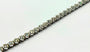 Bracelet tennis en or blanc 14 carats, serti clos, diamants naturels