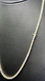 Collier Tennis Or Blanc 14k 10pts