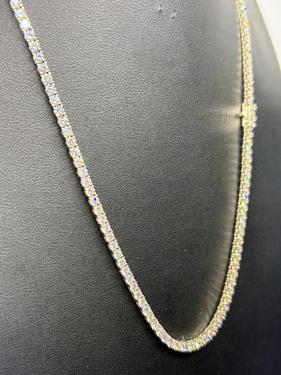 14k White Gold Tennis Necklace 10pts