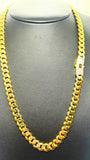 10k Gold Monaco Cuban chain 9.5mm