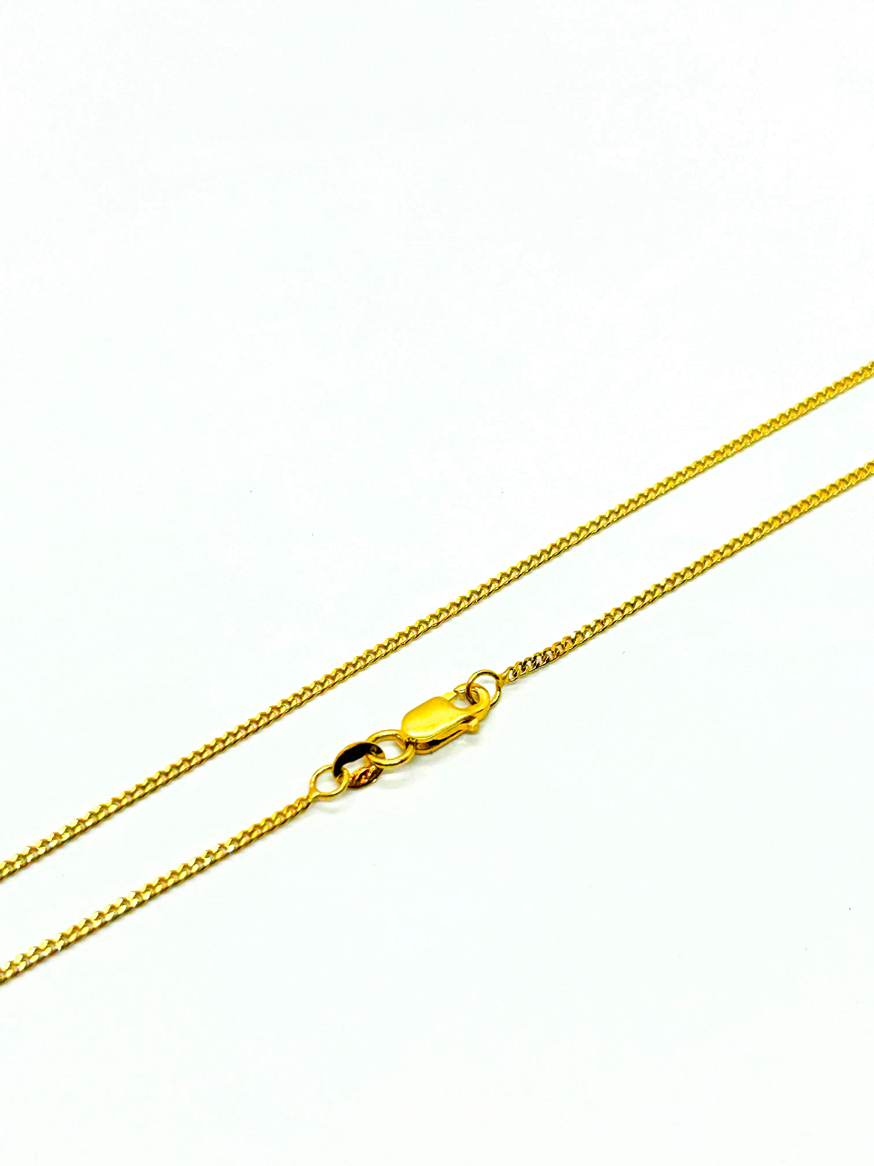 14k Gold Curb link Necklace