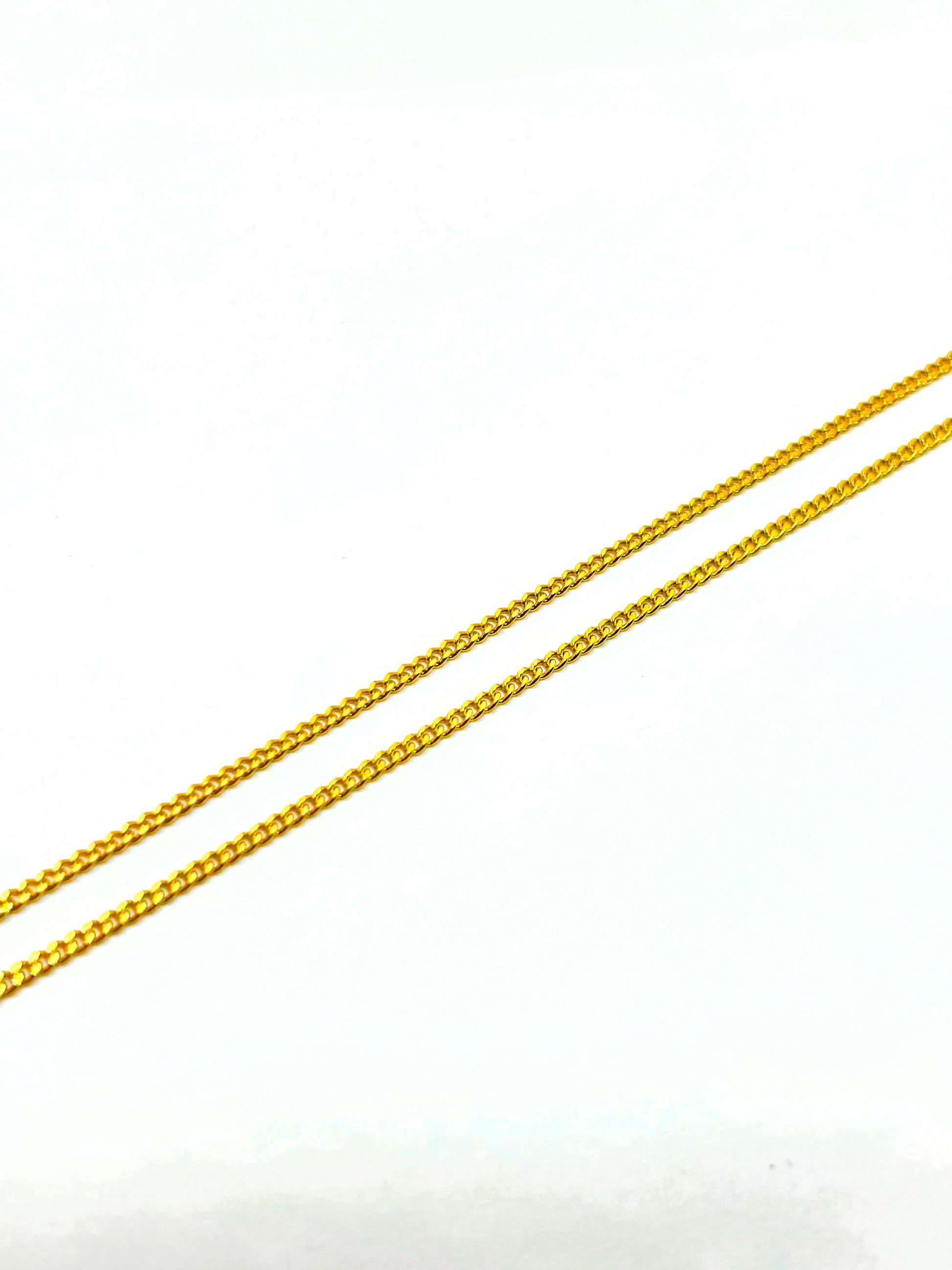 14k Gold Curb link Necklace