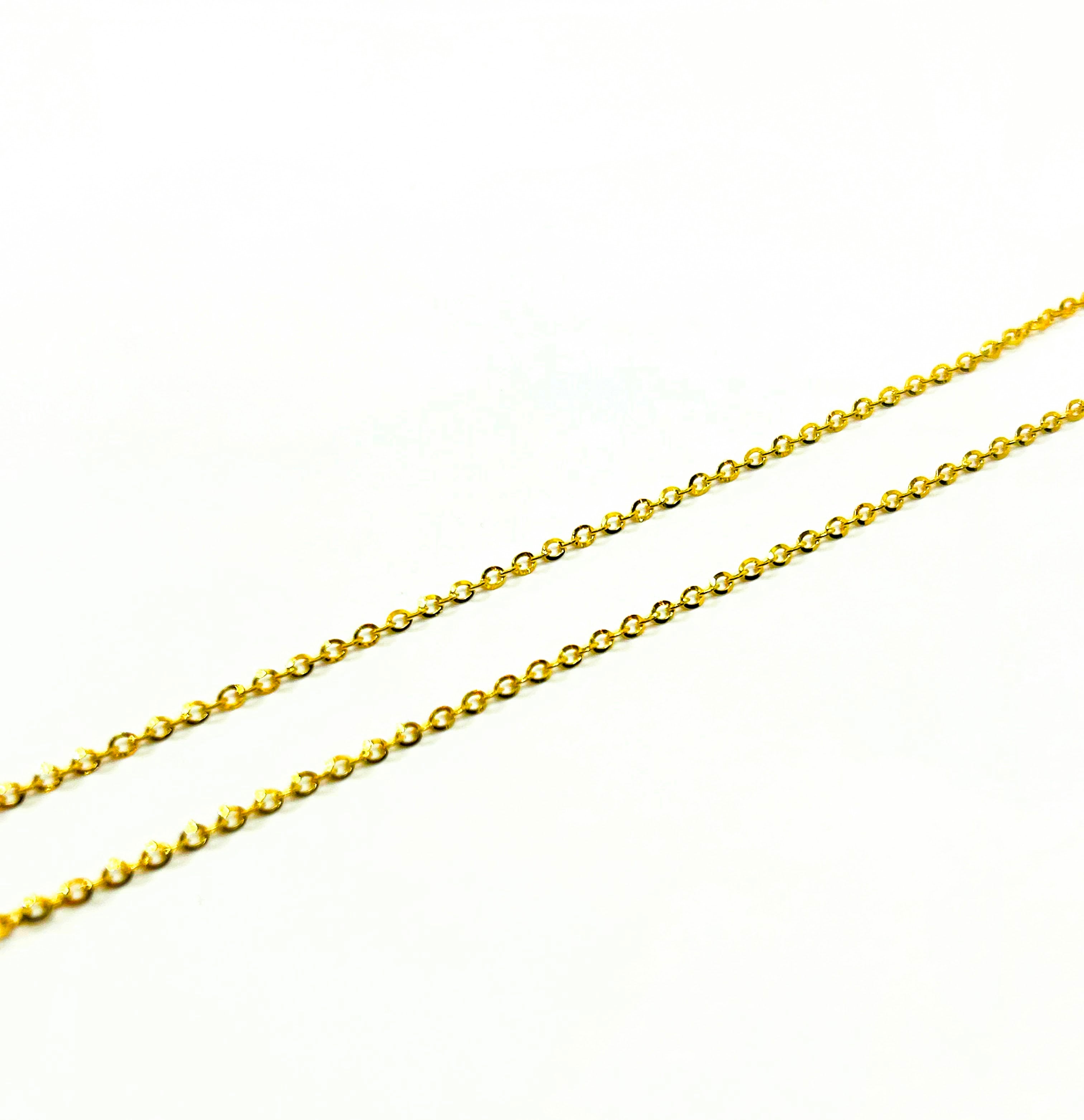 14k Gold Rolo Necklace