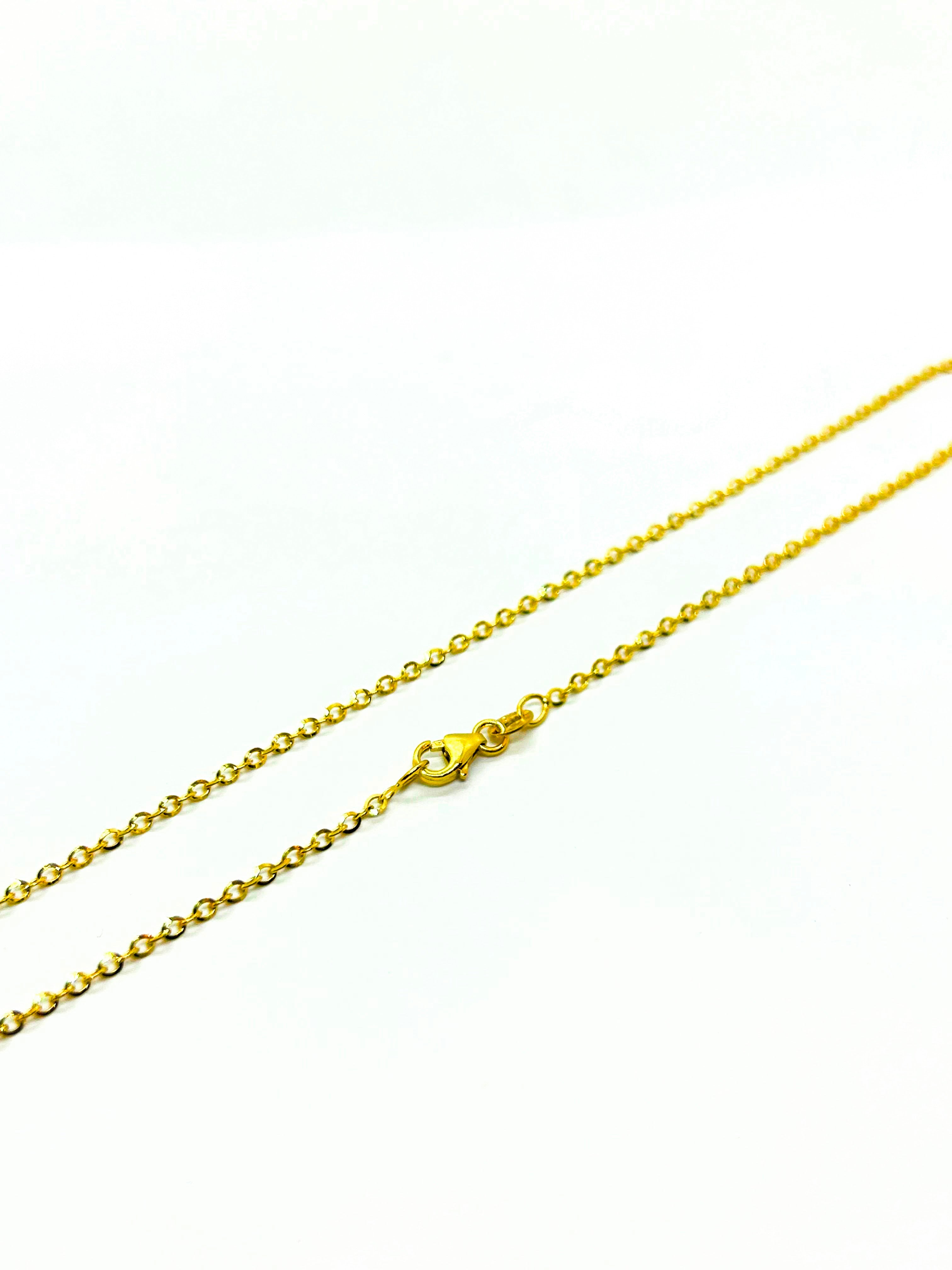 14k Gold Rolo Necklace