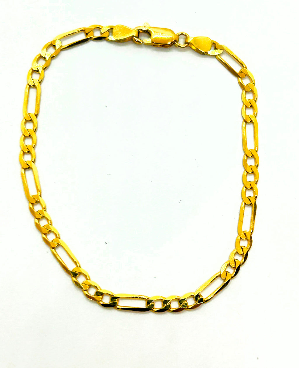 18k Gold Figaro Bracelet ~4mm