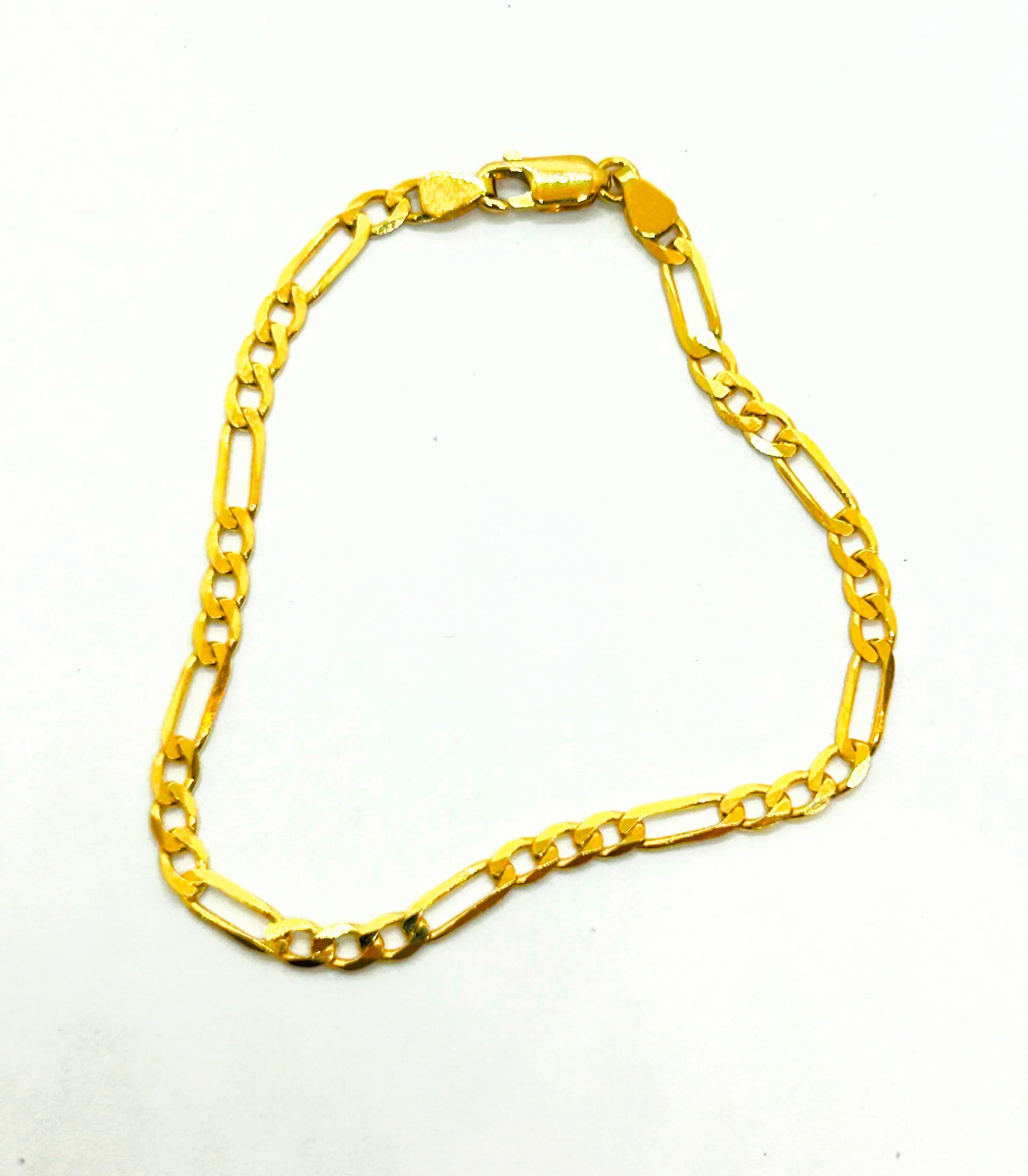 18k Gold Figaro Bracelet ~4mm